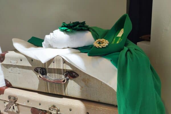 maleta zapatos verde san lorenzo