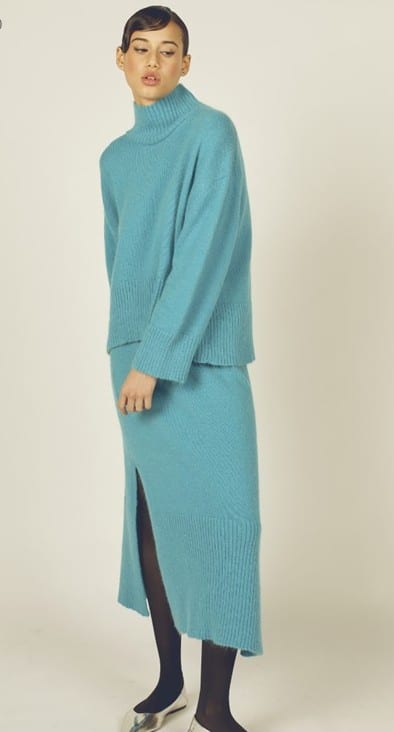 sueter de cuello alto mujer