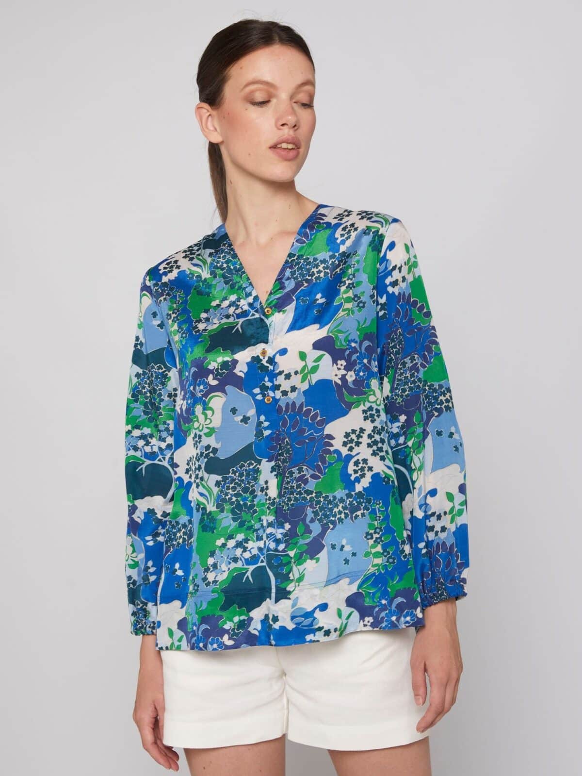 camisa mujer floral