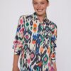camisa mujer multicolor algodón