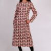 vestido mujer midi estampado