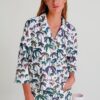 americana mujer corta estampada