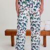 pantalón mujer ancho estampado
