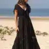 vestido mujer largo liso