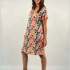 vestido midi mujer estampado