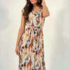 vestido midi mujer estampado