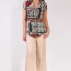 camisa mujer estampada