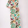 vestido mujer midi estampado