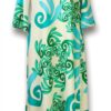 vestido midi mujer estampado