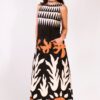 vestido mujer cuello caja