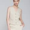 chaleco mujer liso