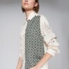 camisa mujer fluida estampada