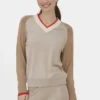 jersey mujer cuello pico