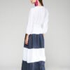 vestido mujer largo franjas verano