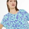 camisa mujer flores estampada