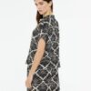 camisa mujer estampada oversize