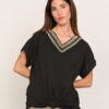 camiseta mujer cuello pico