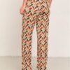 pantalón mujer estampado elástico