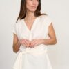top mujer cruzado crudo
