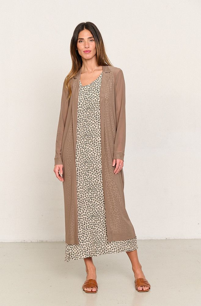 chaqueta mujer midi tul