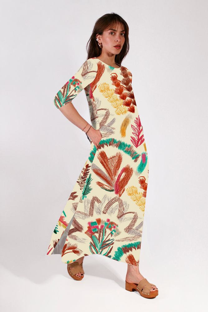vestido mujer largo Monet Parole Italy
