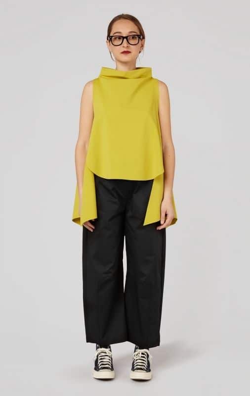 chaleco mujer cuello alto