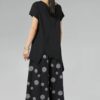 camiseta mujer asimétrica algodón
