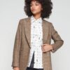 chaqueta de espiga y cuadros vilagallo