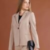 Chaqueta mujer lisa hombreras
