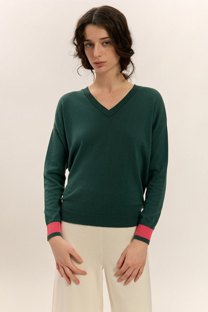 jersey mujer puño color