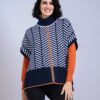 chaleco mujer punto estampado