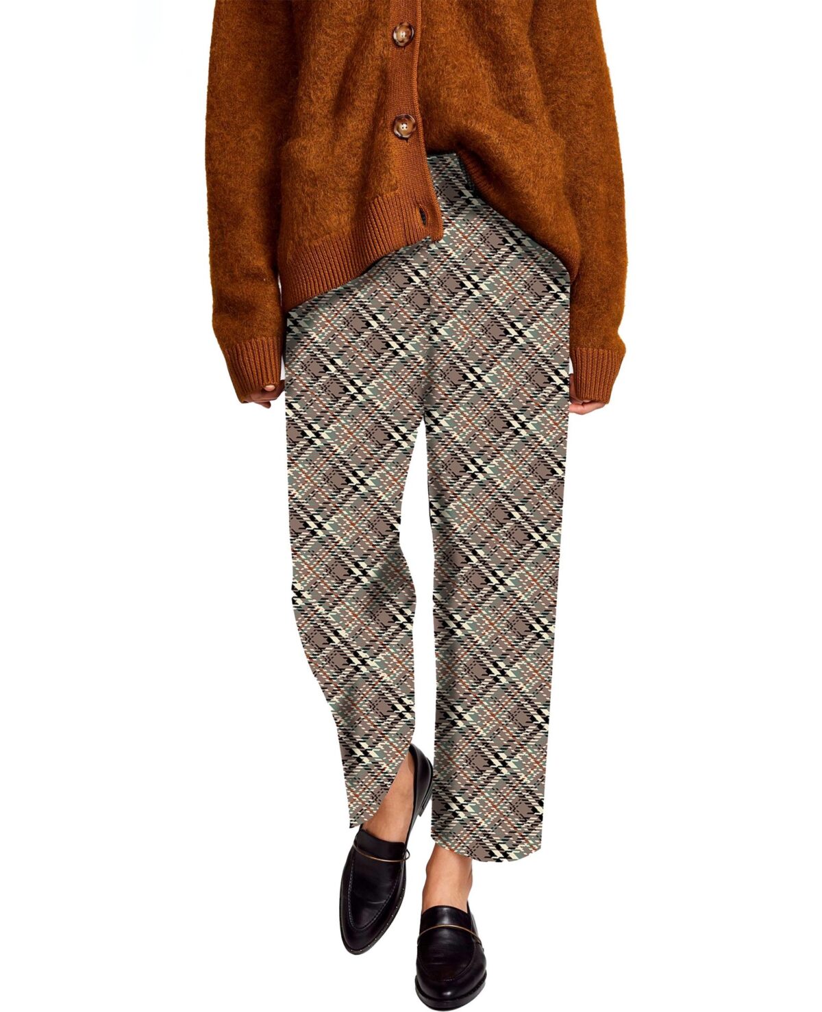 pantalón mujer cuadros Parole italy