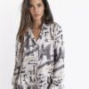 camisa mujer con frunce lateral