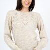 suéter mujer cuello redondo