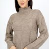 jersey mujer cuello chimenea