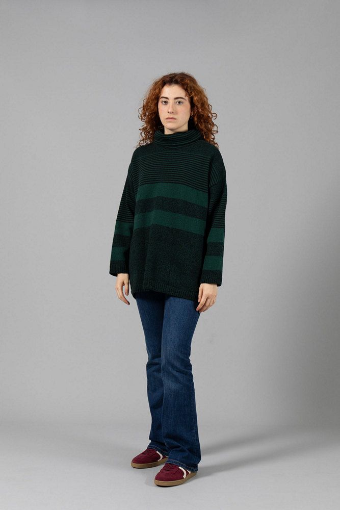 jersey mujer punto rayas