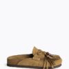 mule mujer con flecos