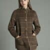 abrigo mujer reversible cuadros