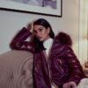 parka mujer doble faz con capucha