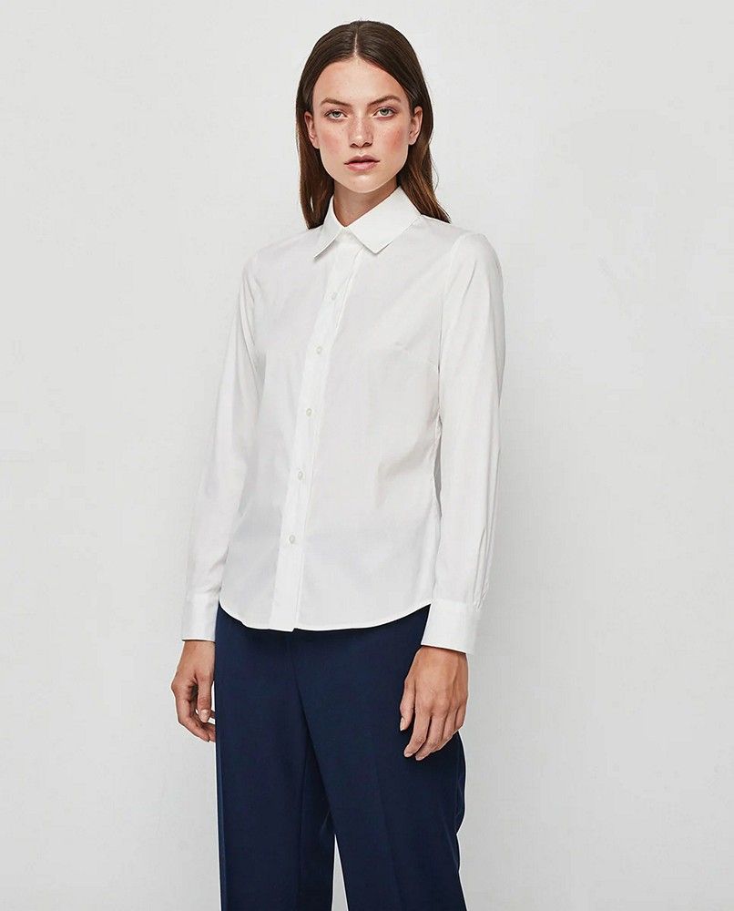 camisa mujer básica lisa