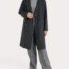 abrigo mujer largo vegan wool