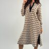 vestido mujer midi cuello camisero