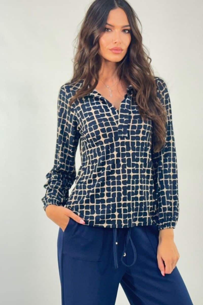 top mujer cuello pico