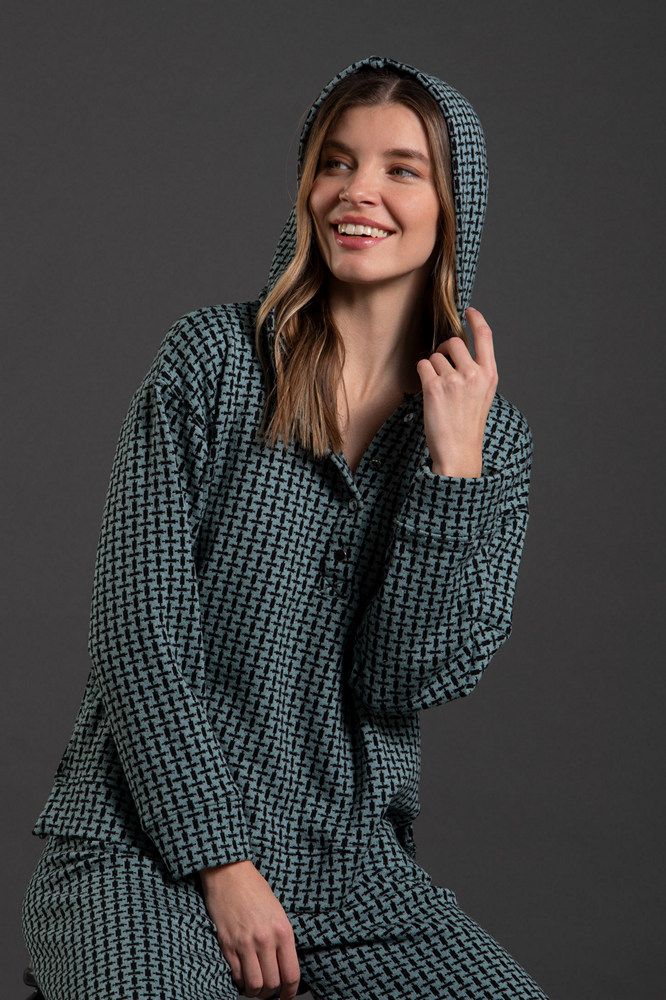 jersey estampado capucha