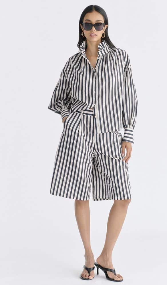 camisa manga abullonada