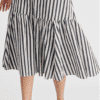 falda mujer volante rayas