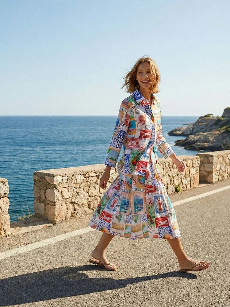 falda mujer estampada vilagallo