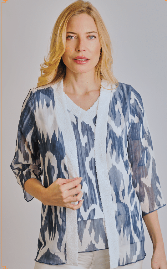 conjunto mujer top chaqueta