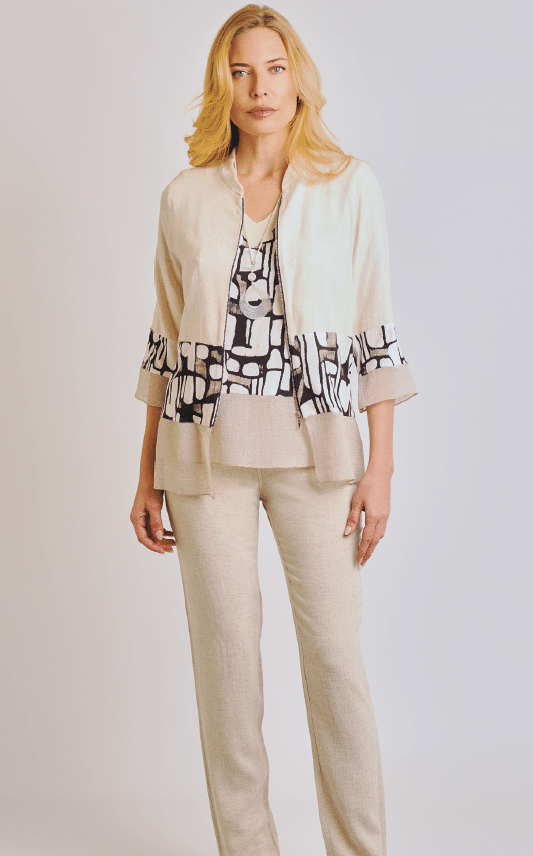 pantalón mujer cintura elástica liso