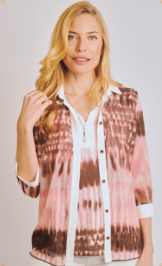 conjunto mujer estampado dos piezas